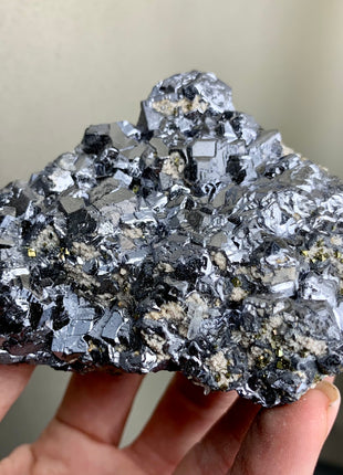 Silvery Lustrous Galena - From Trepca Mine, Kosovo