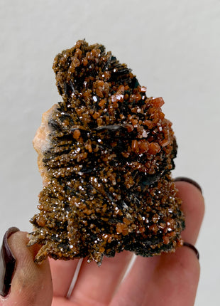 Red Vanadinite with Beautiful Barite - From Midelt, Morocco