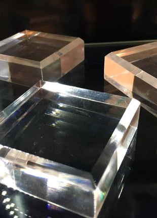 60 mm x 20 mm Acrylic Mineral Display Stands Lot of 30 Pieces