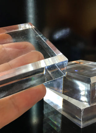 60 mm x 20 mm Acrylic Mineral Display Stands Lot of 10 Pieces