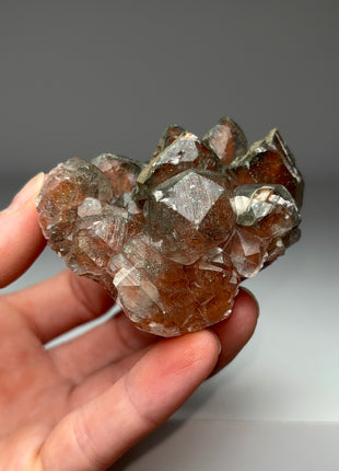 Red Calcite with Chalcopyrite