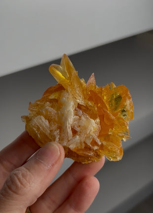 Wow ! Golden Honey Selenite Flower from Peru