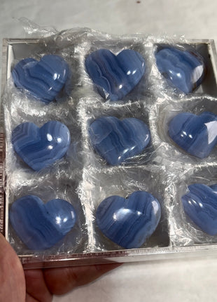 9 pieces ! Blue Lace Agate Lot