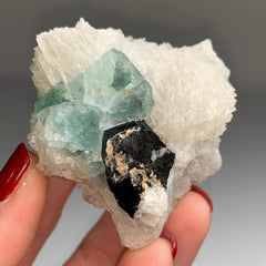 Collection image for: Black Tourmaline with Albite Flowers