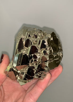 Elestial Pyrite Crystals- 550 Grams ! From Huanzala, Peru