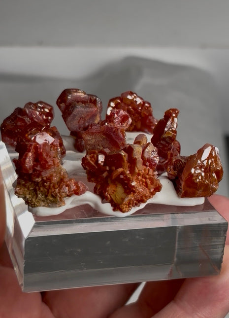 9 Pieces ! Red Vanadinite Lot