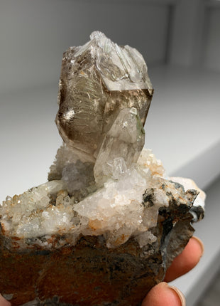 Smoky Fenster Quartz on Matrix - Brandberg, Namibia