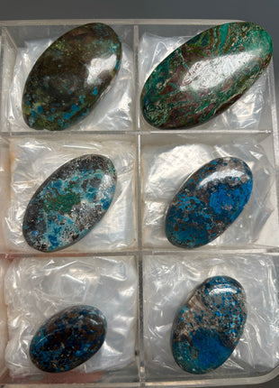 6 Pieces Lot ! Blue Shattuckite from Namibia