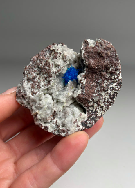 Electric Blue Cavansite Geode