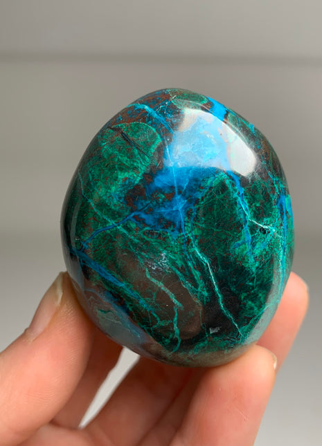 Rich Blue Chrysocolla with Green Malachite