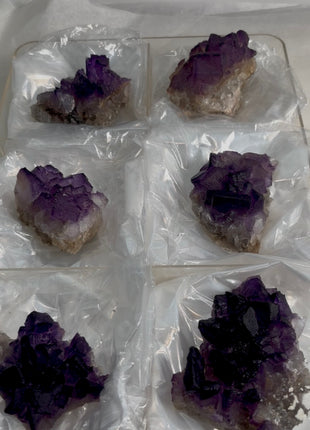 New find ! Purple Fluorite lot from Turkey, 6 Pieces !
