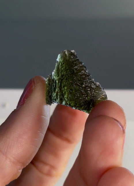 Green Moldavite from Czech Republic