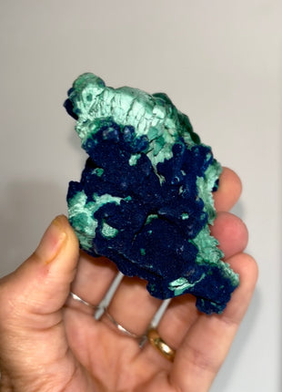 Vivid Blue Azurite with Velvety Malachite