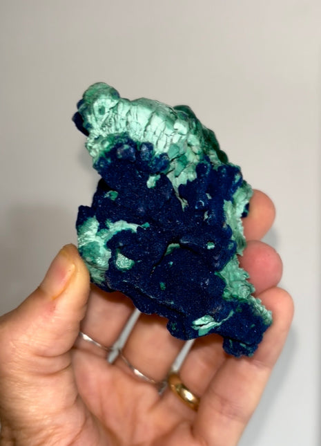 Vivid Blue Azurite with Velvety Malachite