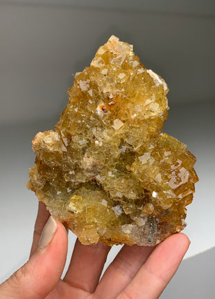 Cubic Orange Yellow Fluorite - From Spain