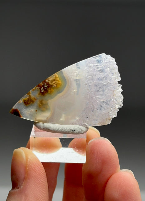 Pink Banded Flower Agate