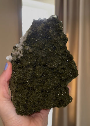 High Grade Forest Green Epidote with Quartz