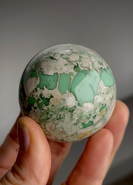 Green Variscite Sphere from Utah