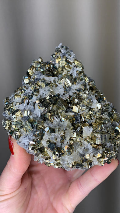 Perfect ! Pyrite with Quartz, Sphalerite - Borieva mine, Rhodope Mtns