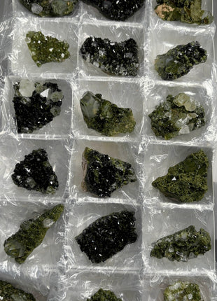 18 pieces ! Fairy Forest Epidote with Quartz Lot