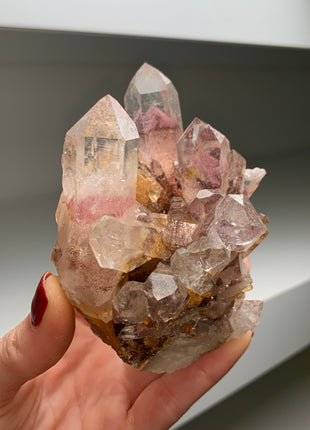 Sunset Hyaline Quartz with Amazing Phantoms # PM0196