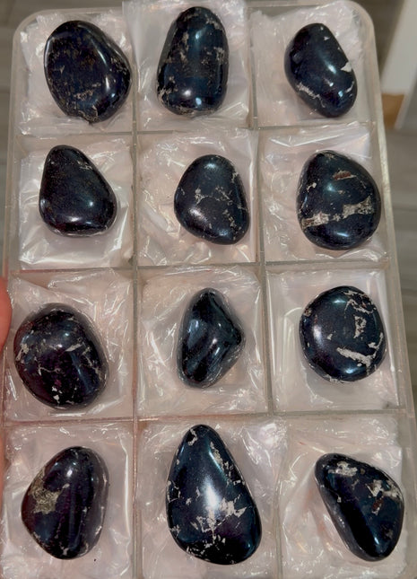 12 Pieces ! Metallic Blue Covellite Lot