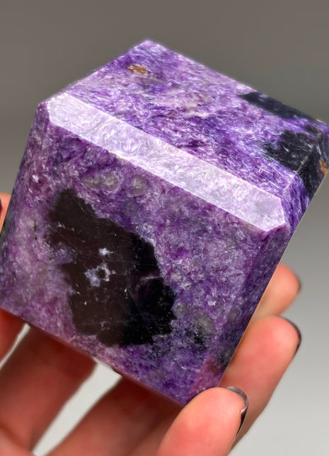 High Quality Charoite Cube