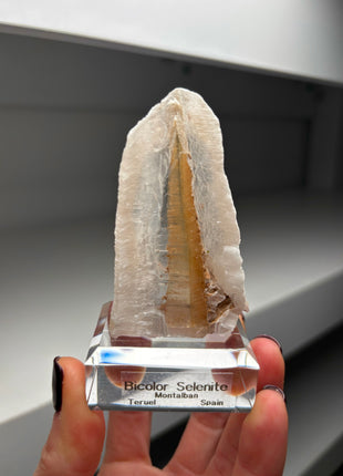 Icy Golden Selenite from Spain