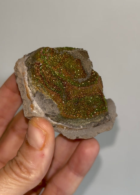 Spectropyrite Specimen from Volga River, Russia 🌈