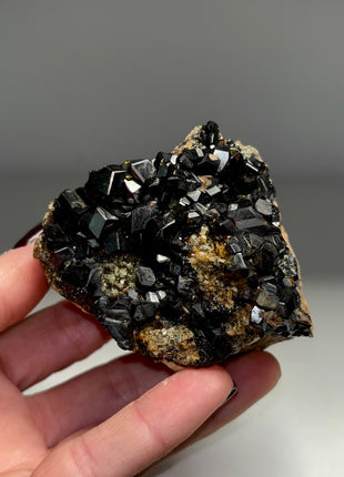 Amazing and Rare ! Black Melanite Garnet Specimen