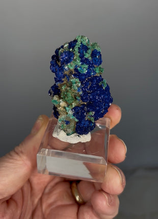 Sparkling Blue Azurite with Green Malachite