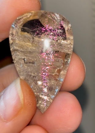Firey Pink 💖 Gem Covellite in Quartz PM0865