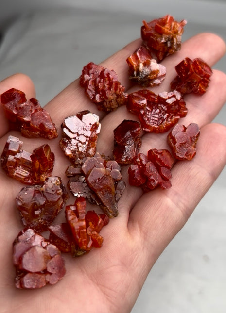 15 Piece Lot ! Red Vanadinite Crystals