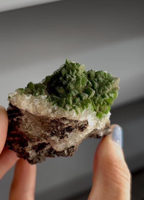 New ! Green Duftite with Calcite PM1658