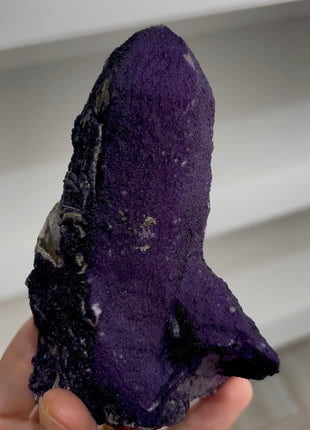 Purple Fluorite Coated Quartz