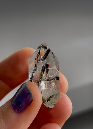 Green Epidote in Quartz Collection PM1508
