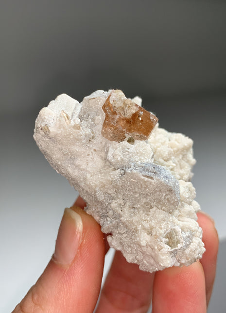 New Arrival ! Orange Topaz with Feldspar