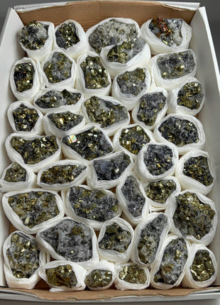 High Grade Pyrite Specimens Lot - 40 Pieces !