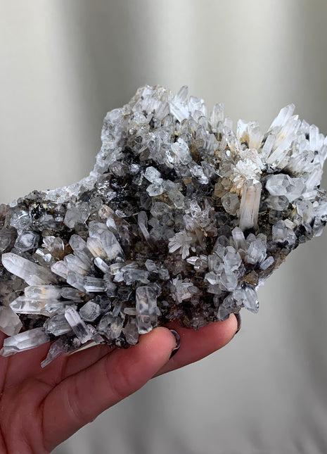 Old find ! Quartz Flowers with Sphalerite Inclusions - From Bulgaria