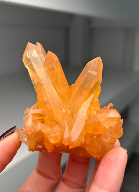 Tangerine Quartz from Diamantina, Brazil