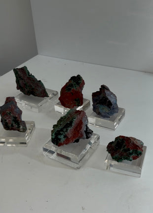 6 Pieces ! Green Brochanthite Lot