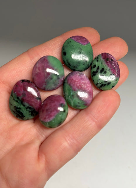 Very High Grade Ruby Zoisite Lot - 6 pieces