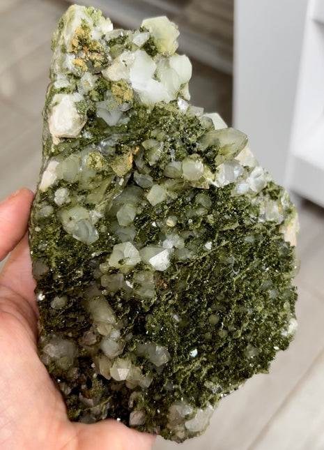 Very High Grade Forest Epidote with Quartz PM1220