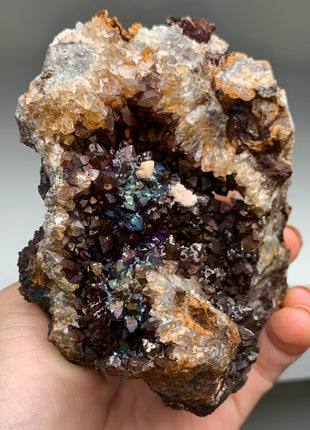 Quartz with Rainbow Goethite 🌈 From M. San Valentin, Spain