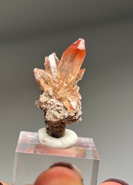 Reddish Orange Topaz from Mexico