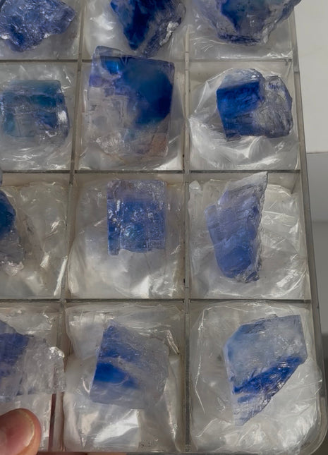 Blue Halite Specimens lot - 12 Pieces !