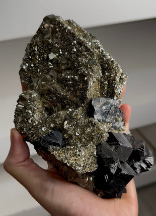 Pyrite after Pyrrhotite with Huge Sphalerites