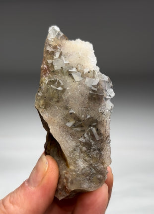 Yellow Green Fluorite with Quartz