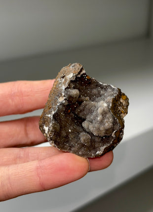 6 Pieces ! Sparkling Quartz with Manganese Oxide Specimens Lot