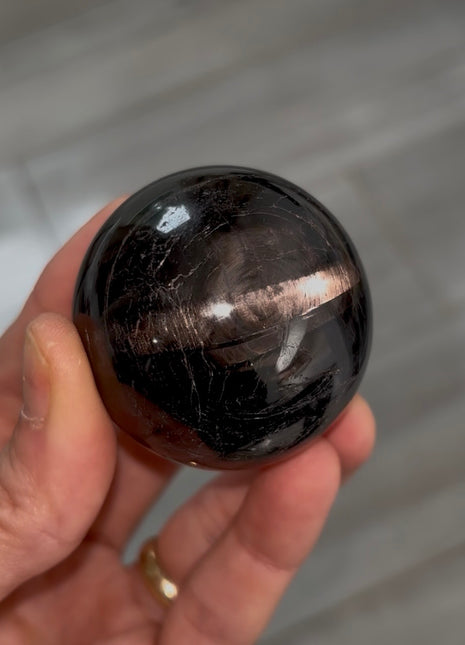 Velvety Hypersthene Sphere